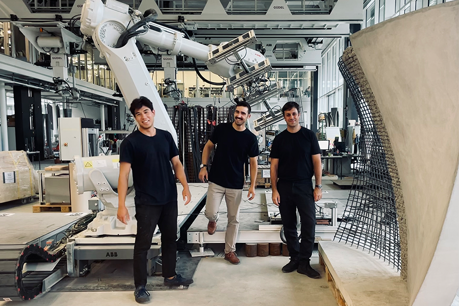 The MESH team: Mattis Koh, ﻿Daniel Dugas, Ammar Mirjan